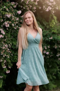 Belle stroppekjole - Grønn