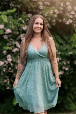 Belle stroppekjole - Grønn