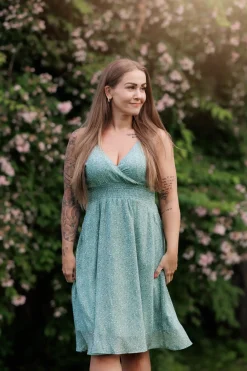 Belle stroppekjole - Grønn