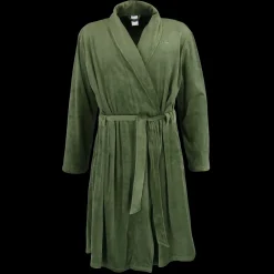 Fluffy Morgenkåpe mann - Mørk grønn
