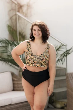 Miami bikinitopp - Svart - Flowerpower