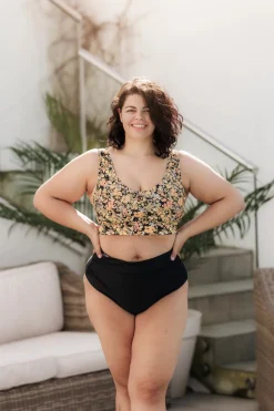 Miami bikinitopp - Svart - Flowerpower