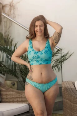 Miami bikinitopp - Turkis - Blossom