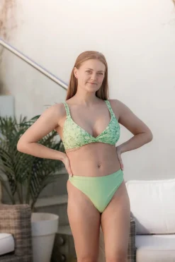 Mid Waist Bikini String - Pastellgrønn