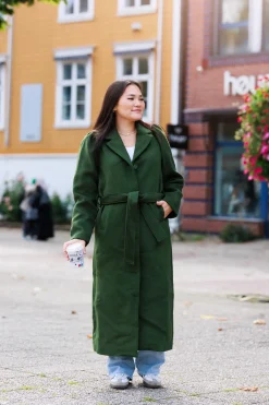 Sophie Ullkåpe lang - Mørk grønn